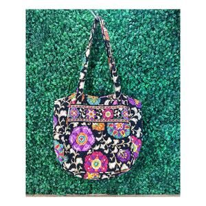 Womens Vera Bradley Suzani Retired Villager Tote Handbag Purse Quilted Bag Gift